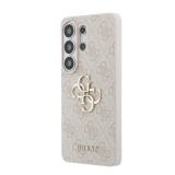 Guess PU 4G Metal Logo Zadní Kryt pro Samsung Galaxy S26 Ultra Pink