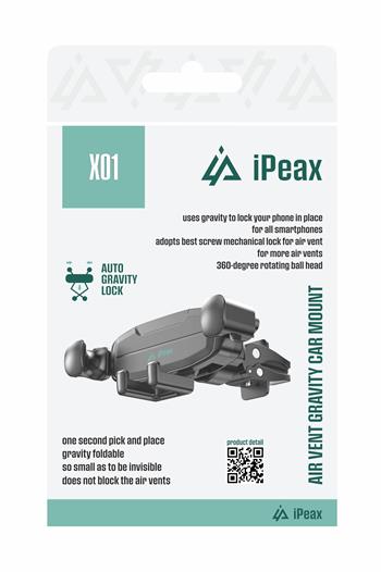 iPEAX držák do auta X01, černá