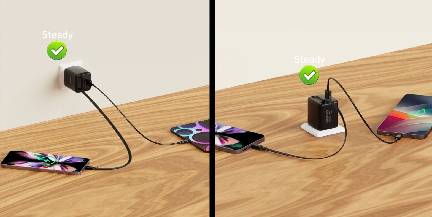 Swissten Adaptér SlideCHARGE GaN 30W, 1x USB-A 18W se zatahovacím USB-C kabelem 0.75 M černá