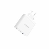 Swissten Adaptér GaN 2x USB-C + 1x USB-C PD 20W + 1x USB-A QC 30W bílá