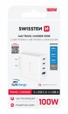 Swissten Adaptér GaN 2x USB-C + 1x USB-C PD 20W + 1x USB-A QC 30W bílá