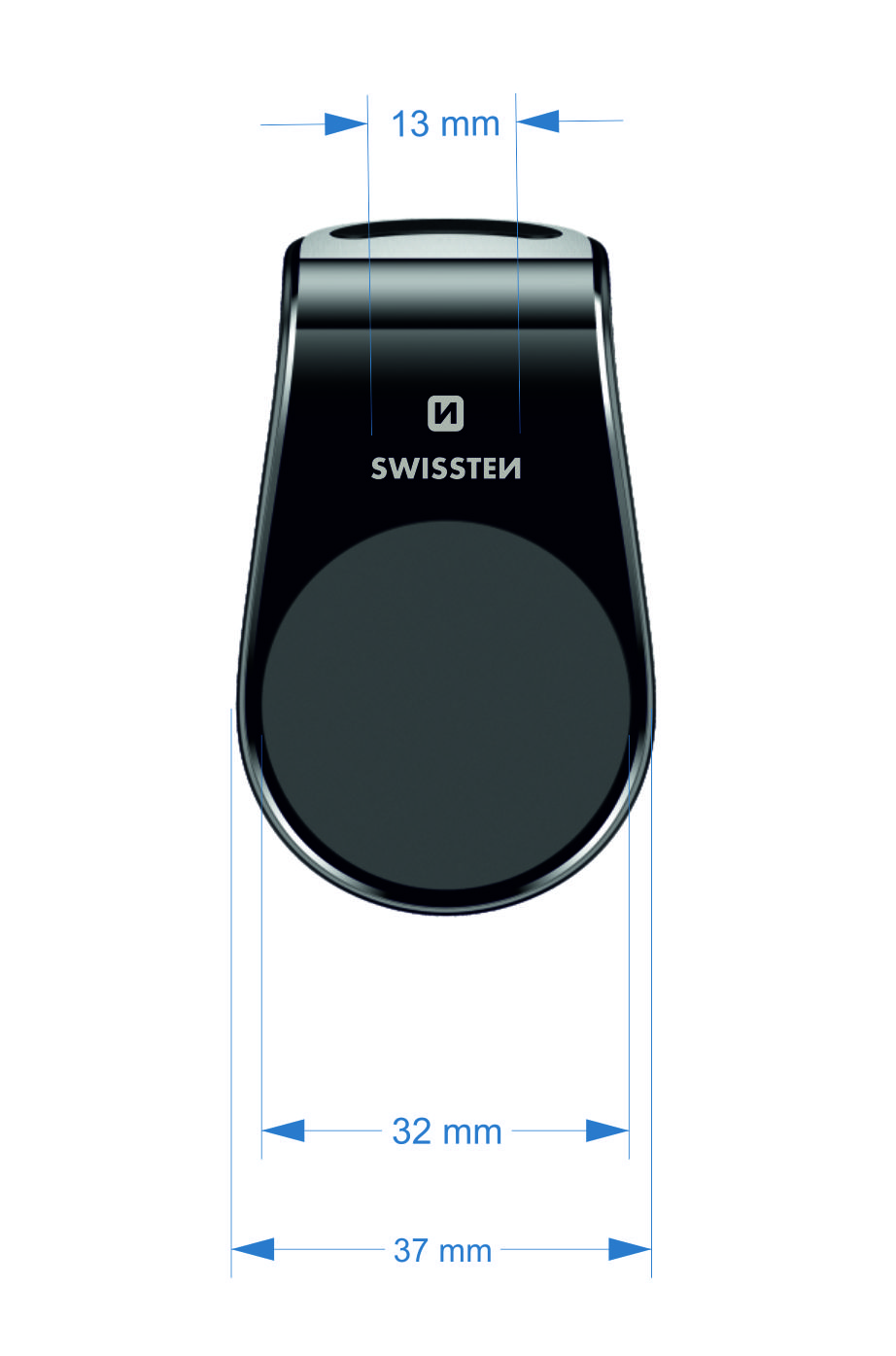 Magnetický držák do ventilace auta SWISSTEN EASY MOUNT, černá