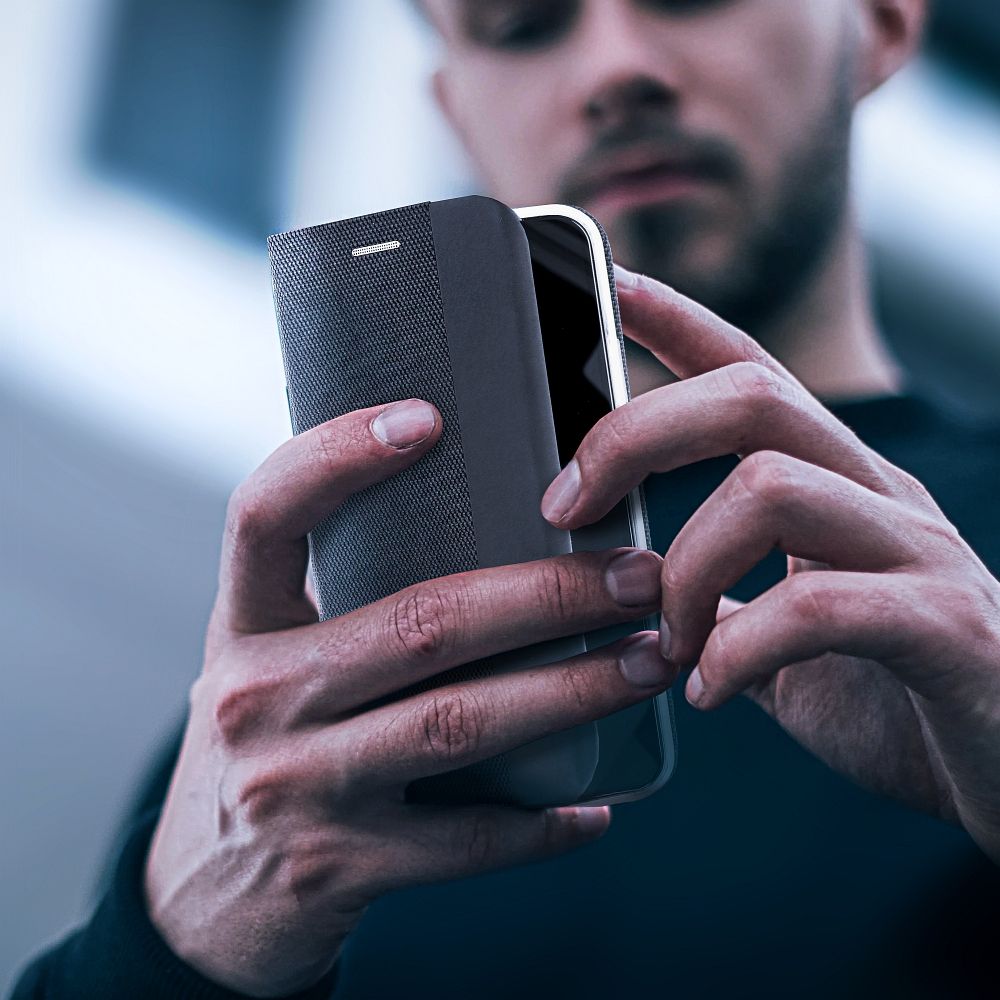 SENSITIVE Book case for SAMSUNG S26 black