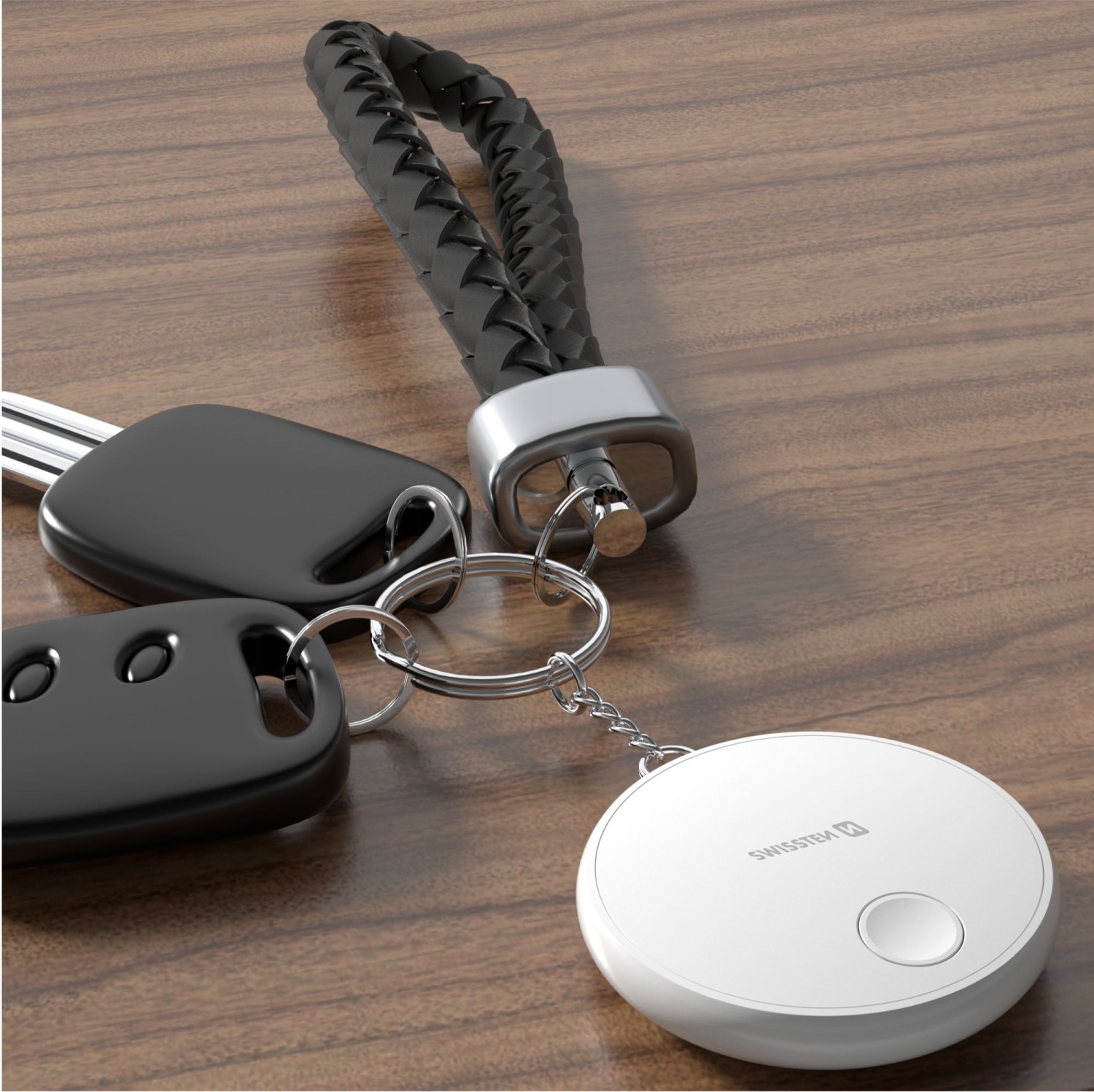 Swissten Find Tag chytrý lokátor s funkcí Apple Find My bílá