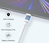 iPEAX TPU kabel USB-A / USB-C 1,5M, USB 2.0 bílá