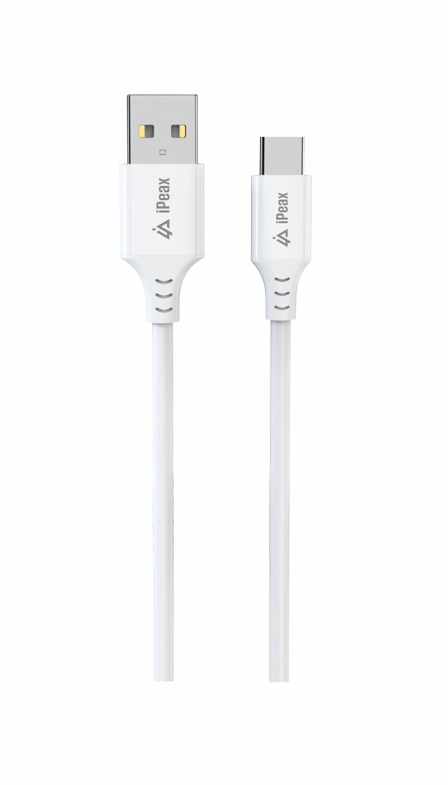 iPEAX TPU kabel USB-A / USB-C 1,5M, USB 2.0 bílá