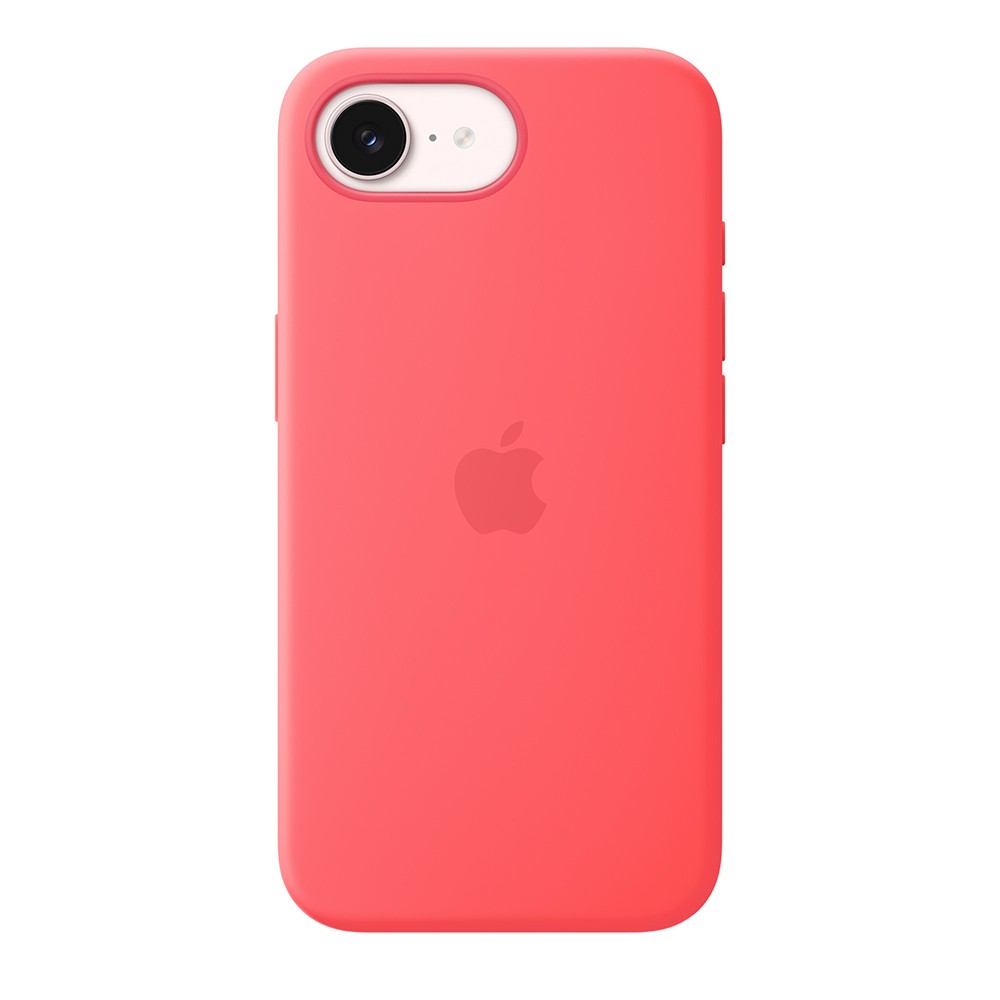 Puzdro Silicone Case with MagSafe pre Apple iPhone 17e, bright guava