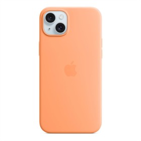 Puzdro Silicone Case with MagSafe pre Apple iPhone 15 Plus, orange sorbet