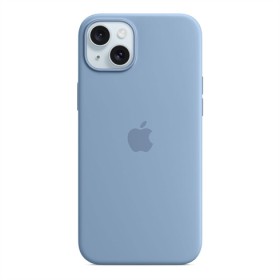 Puzdro Silicone Case with MagSafe pre Apple iPhone 15 Plus, winter blue