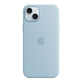 Puzdro Silicone Case with MagSafe pre Apple iPhone 15 Plus, light blue