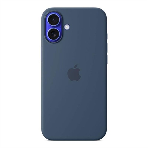 Puzdro Silicone Case with MagSafe pre Apple iPhone 16 Plus, denim