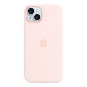 Puzdro Silicone Case with MagSafe pre Apple iPhone 15 Plus, light pink
