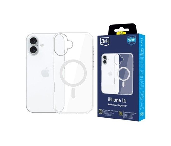 3mk ochranný kryt EverClear Magcase pro Apple iPhone 16