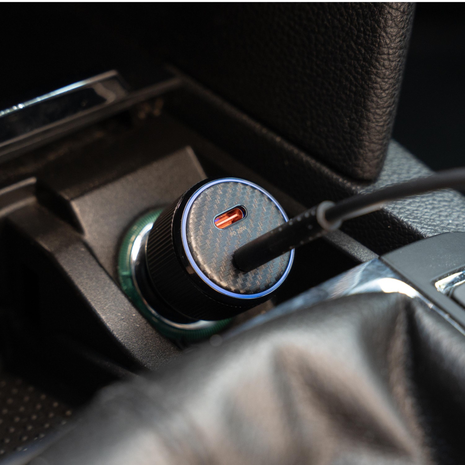 Swissten CL Adaptér 2x USB-C PD, 50W černá + USB-C / USB-C, 1m kabel