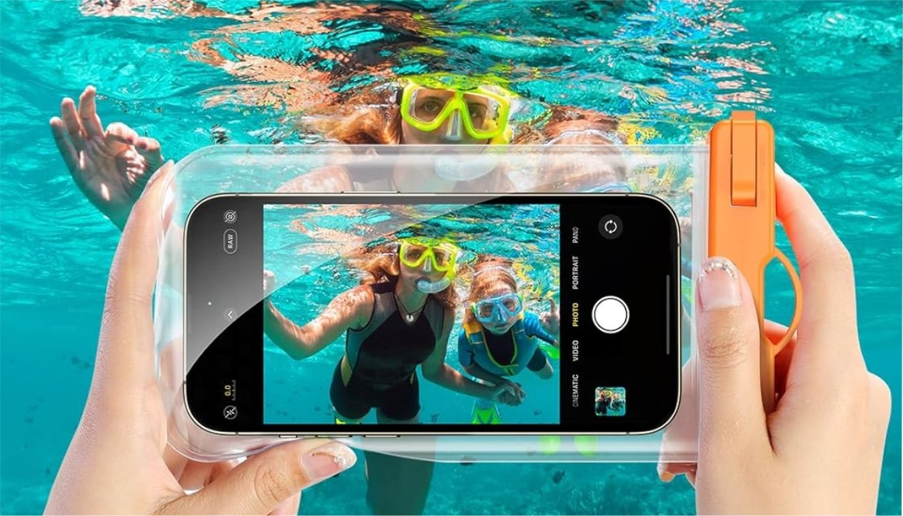 iPEAX vodotěsné pouzdro 7" oranžová