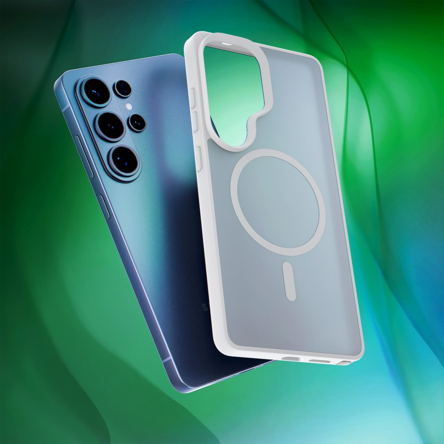3mk ochranné pouzdro Smoke MagCase pro Samsung Galaxy S25 Ultra, bílá