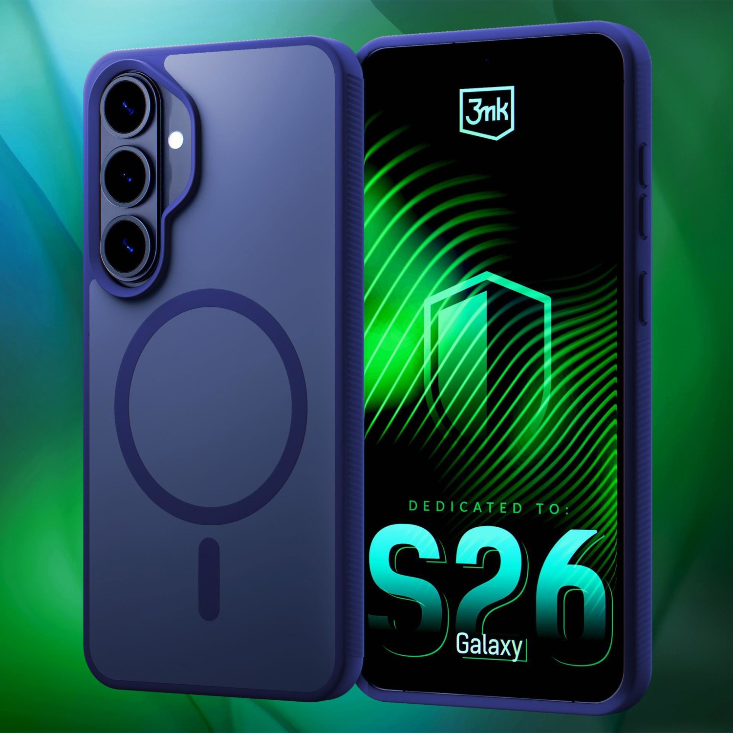 3mk ochranné pouzdro Smoke MagCase pro Samsung Galaxy S26+, modrá