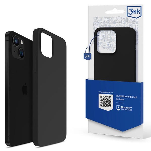 Ochranný kryt 3mk Silicone Case pro Apple iPhone 17, černá