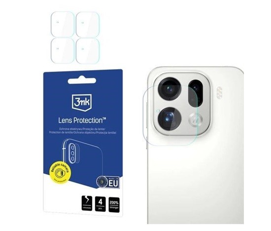 Ochrana kamery 3mk Lens Protection pro Oppo Find X9 Pro (4ks)