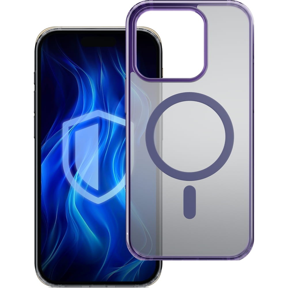Ochranný kryt 3mk Frosty MagCase pro Apple iPhone 17, fialová