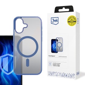 Ochranný kryt 3mk Frosty MagCase pre Apple iPhone 16e, modrá