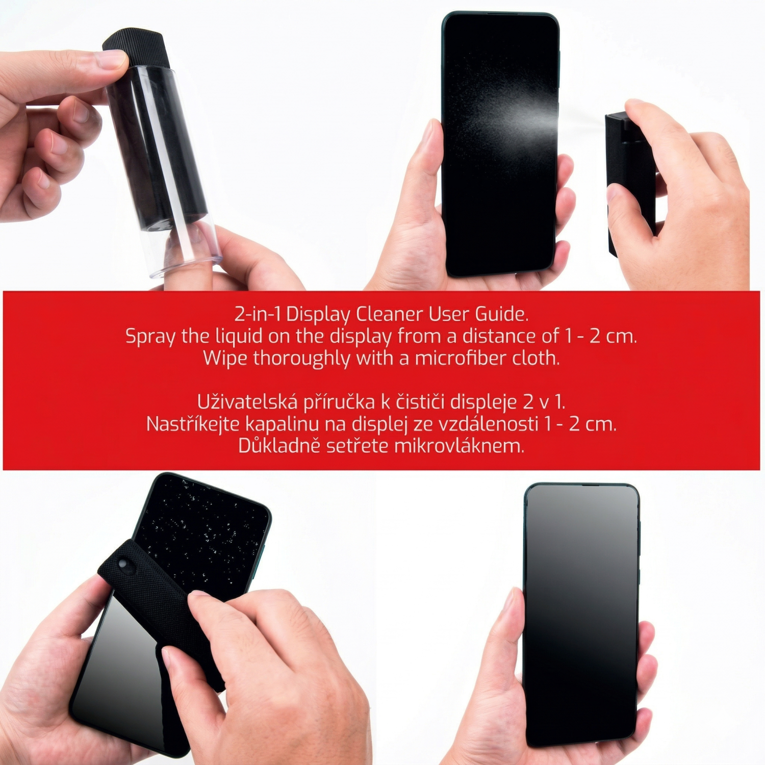 Swissten Čistič Displejů 2v1