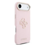 Guess PU Resin Logo Zadní Kryt pro iPhone Air Pink