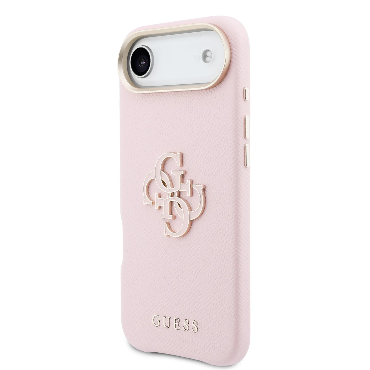 Guess PU Resin Logo Zadní Kryt pro iPhone Air Pink
