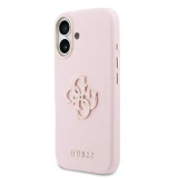 Guess PU Resin Logo Zadní Kryt pro iPhone 17 Pink