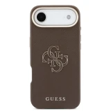 Guess PU Resin Logo Zadní Kryt pro iPhone Air Brown