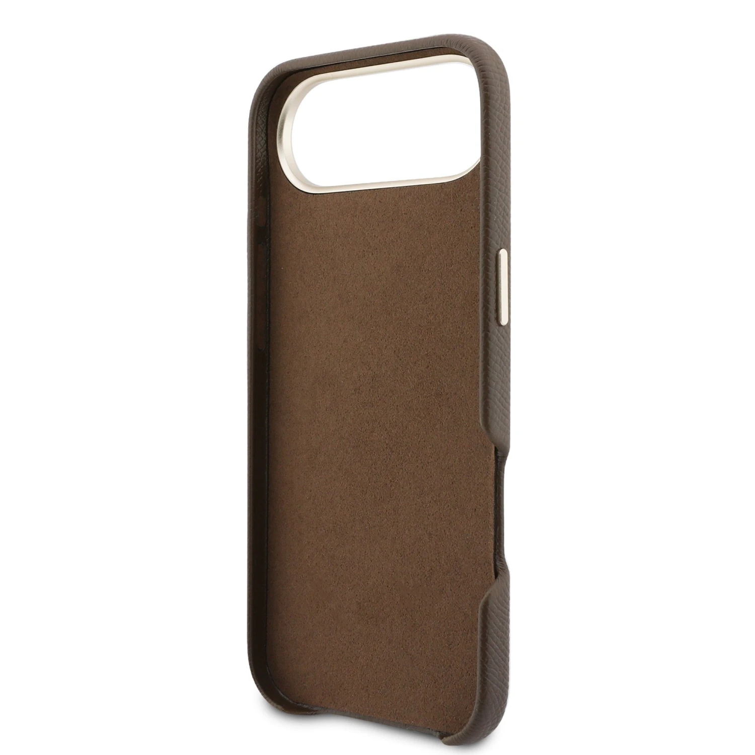 Guess PU Resin Logo Zadní Kryt pro iPhone Air Brown
