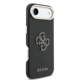 Guess PU Resin Logo Zadní Kryt pro iPhone Air Black