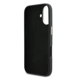 Guess PU Resin Logo Zadní Kryt pro iPhone 17 Black