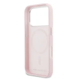 Karl Lagerfeld PU Karl and Choupette Heads Pins MagSafe Zadní Kryt pro iPhone 17 Pro Max Pink