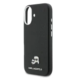 Karl Lagerfeld PU Karl and Choupette Heads Pins MagSafe Zadní Kryt pro iPhone 17 Black