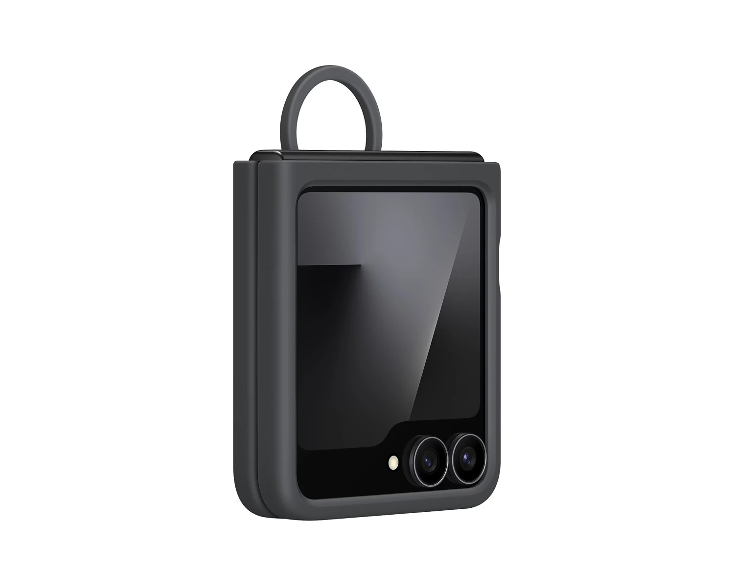 EF-PF741TBE Samsung Silikonový Kryt s Kroužkem pro Galaxy Z Flip 6/7 FE Black