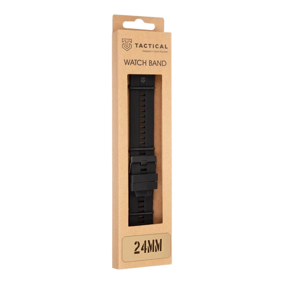 Tactical Quick Release Silikonový Řemínek 24mm Black