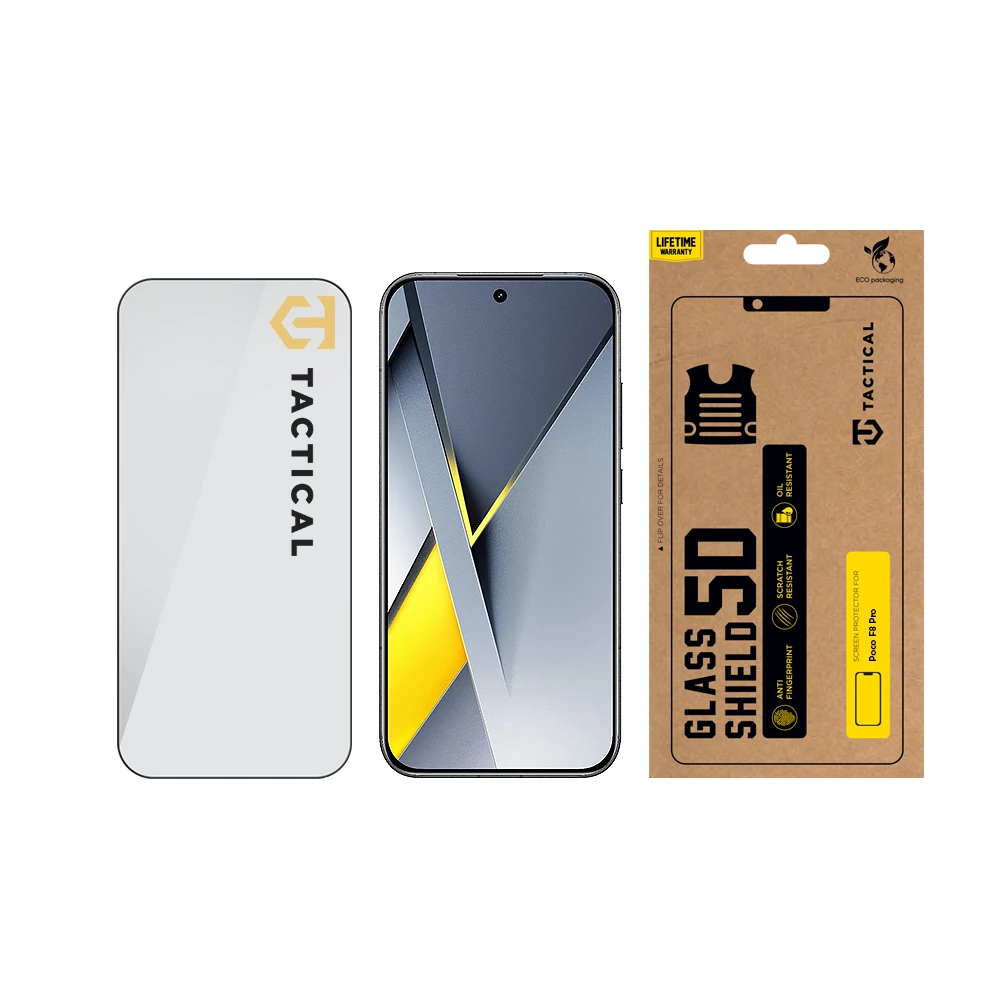 Tactical Glass Shield 5D sklo pro Poco F8 Pro Black