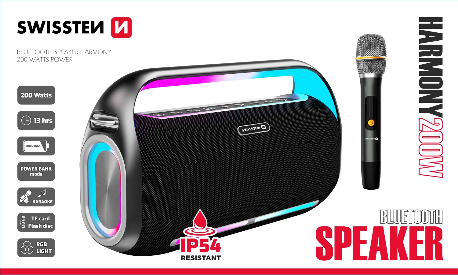 Swissten Harmony 200W černá