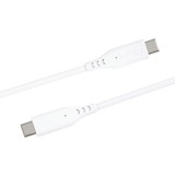 Silikonový Kabel PREMIUMCORD USB-C na USB-C, 60W, 480Mbps, 1,5m, bílá