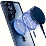 Ochranné pouzdro 3mk Satin Armor MagCase pro Samsung Galaxy S26+, transparentní / černá