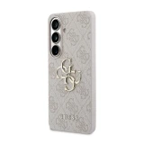 Guess PU 4G Metal Logo Zadní Kryt pro Samsung Galaxy S26 Pink