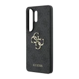 Guess PU 4G Metal Logo Zadní Kryt pro Samsung Galaxy S26 Ultra Grey