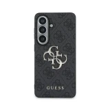 Guess PU 4G Metal Logo Zadní Kryt pro Samsung Galaxy S26+ Grey