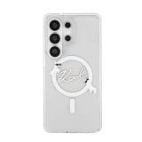 Karl Lagerfeld IML Choupette Karl Script Logo Magnetic Zadní Kryt pro Samsung Galaxy S26 Ultra Transparent