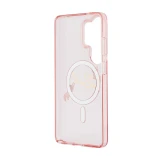 Karl Lagerfeld IML Choupette Karl Script Logo Magnetic Zadní Kryt pro Samsung Galaxy S26 Ultra Pink