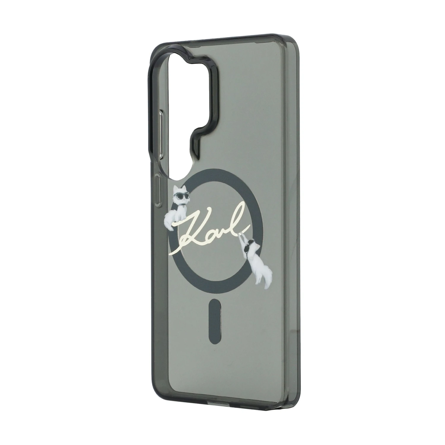 Karl Lagerfeld IML Choupette Karl Script Logo Magnetic Zadní Kryt pro Samsung Galaxy S26 Ultra Black