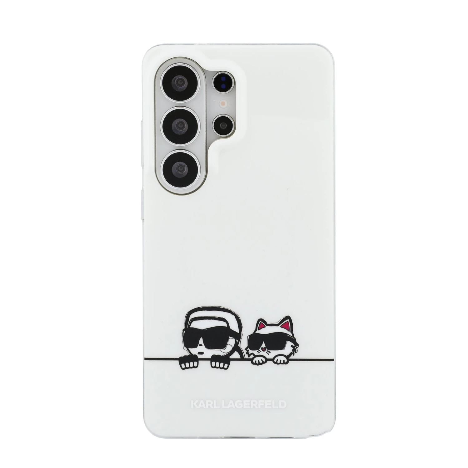 Karl Lagerfeld IML K&CH Peekaboo Logo Magnetic Zadní Kryt pro Samsung Galaxy S26 Ultra White