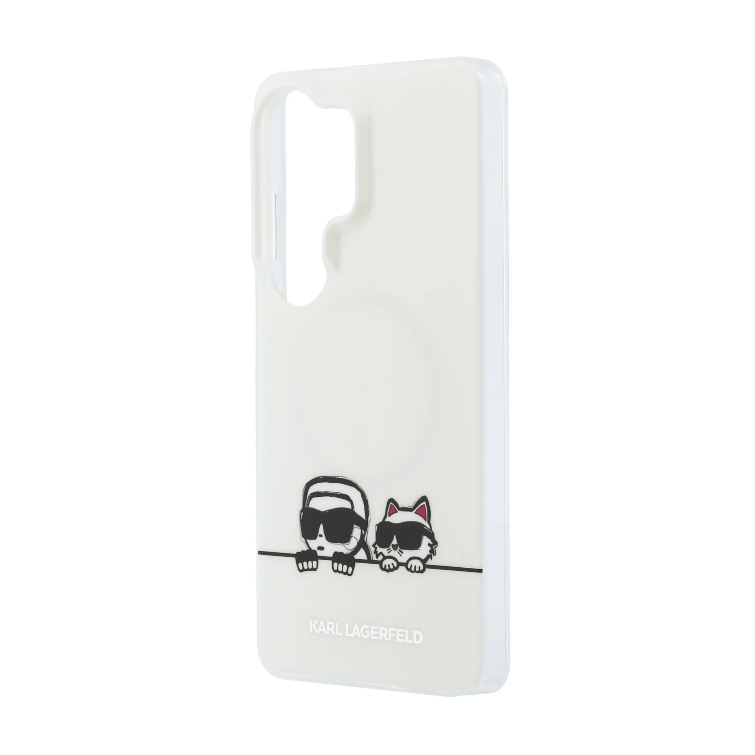 Karl Lagerfeld IML K&CH Peekaboo Logo Magnetic Zadní Kryt pro Samsung Galaxy S26 Ultra White