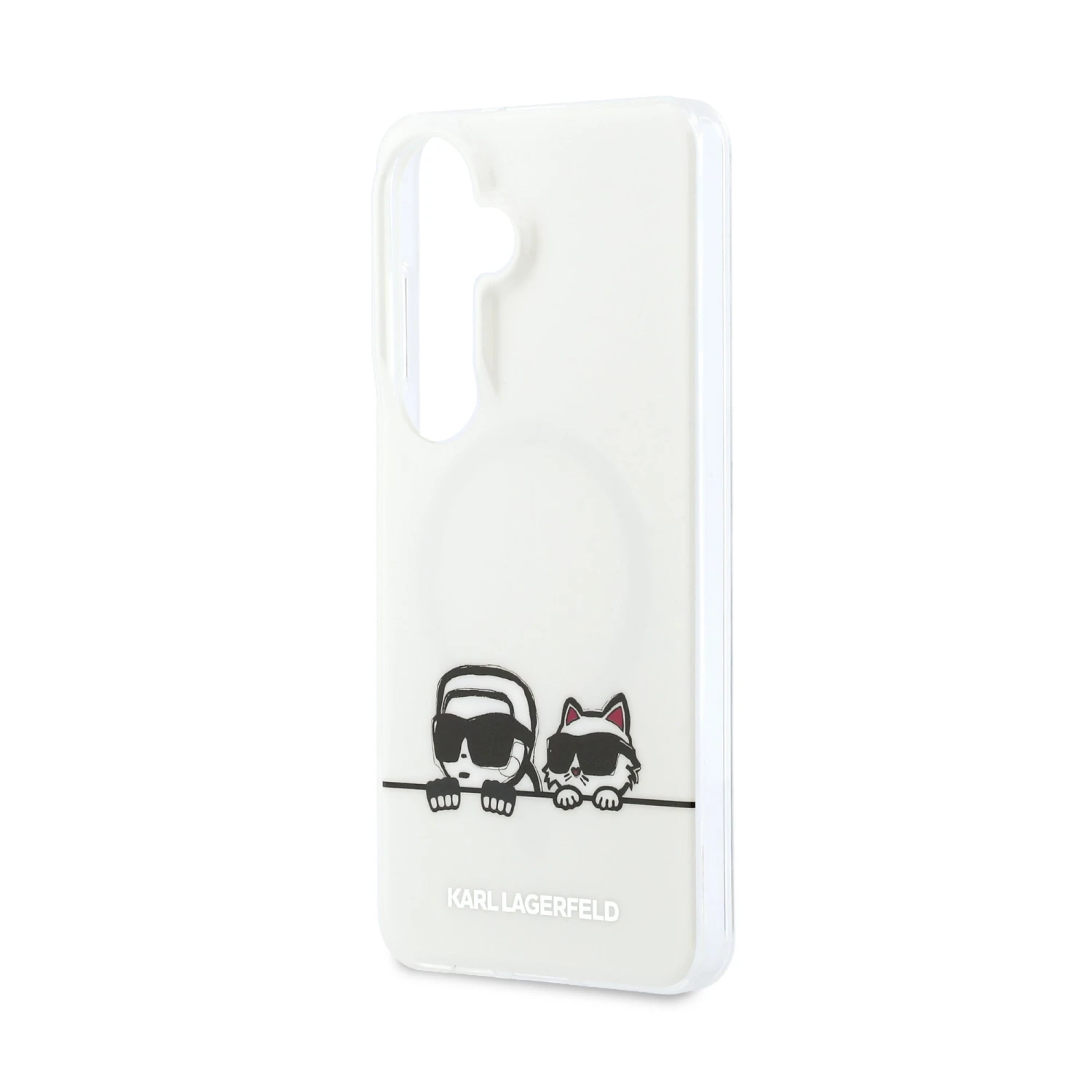 Karl Lagerfeld IML K&CH Peekaboo Logo Magnetic Zadní Kryt pro Samsung Galaxy S26+ White